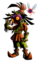 Brawl Sticker Skull Kid (Zelda Majora's Mask).png