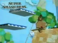 Drop-through platforms off of the side of the early Yoshi's Story.