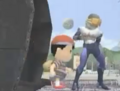 Ness walking out of the laboratory in Great Bay.