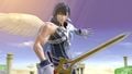 Chrom standing on Palutena's Temple.