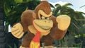 Donkey Kong grabbing on Kongo Falls.