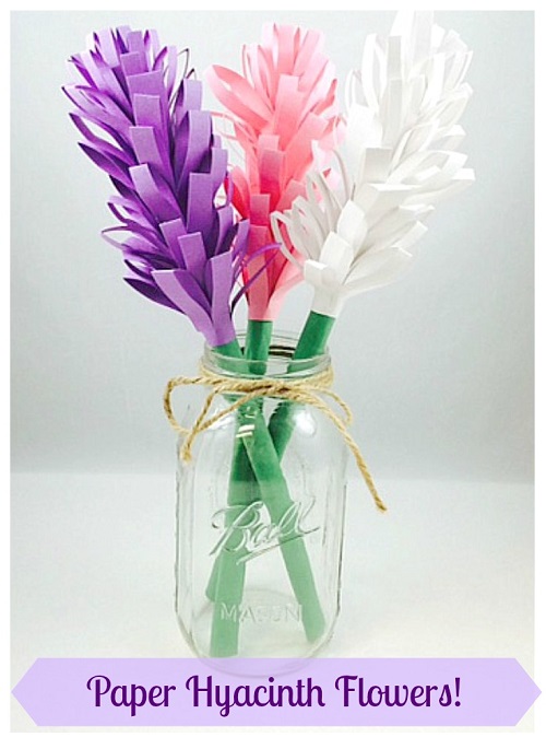 Easy Paper Hyacinth Flowers