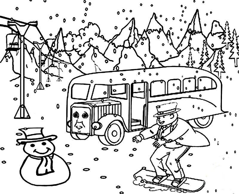 Thomas Bertie The Bus Coloring Pages Sketch Coloring Page