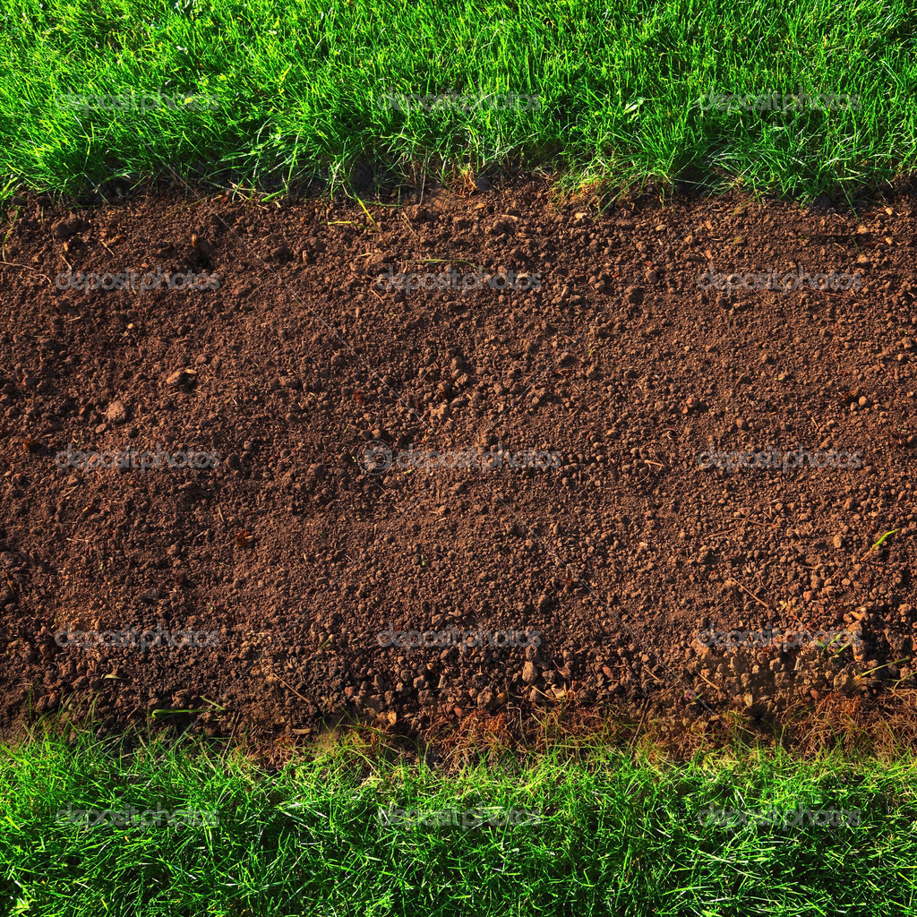 Soil and grass background Stock Photo by ©SergeyIT 23599473