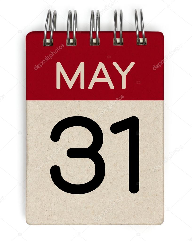 31 may calendar — Stock Photo 45168621