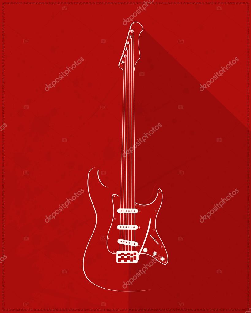 Guitar Stock Vector by ©aleabievsasha 43215665