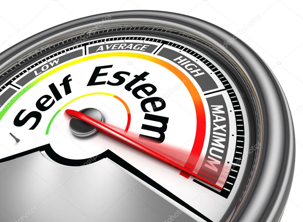 Self esteem conceptual meter Stock Photo by ©donscarpo 32907421