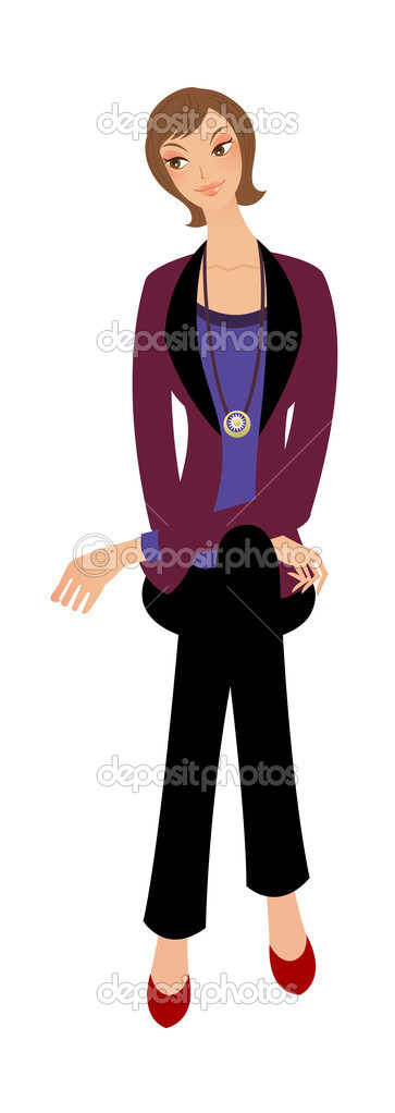 Portrait of a beautiful young girl Stock Vector by ©zzve 13425748