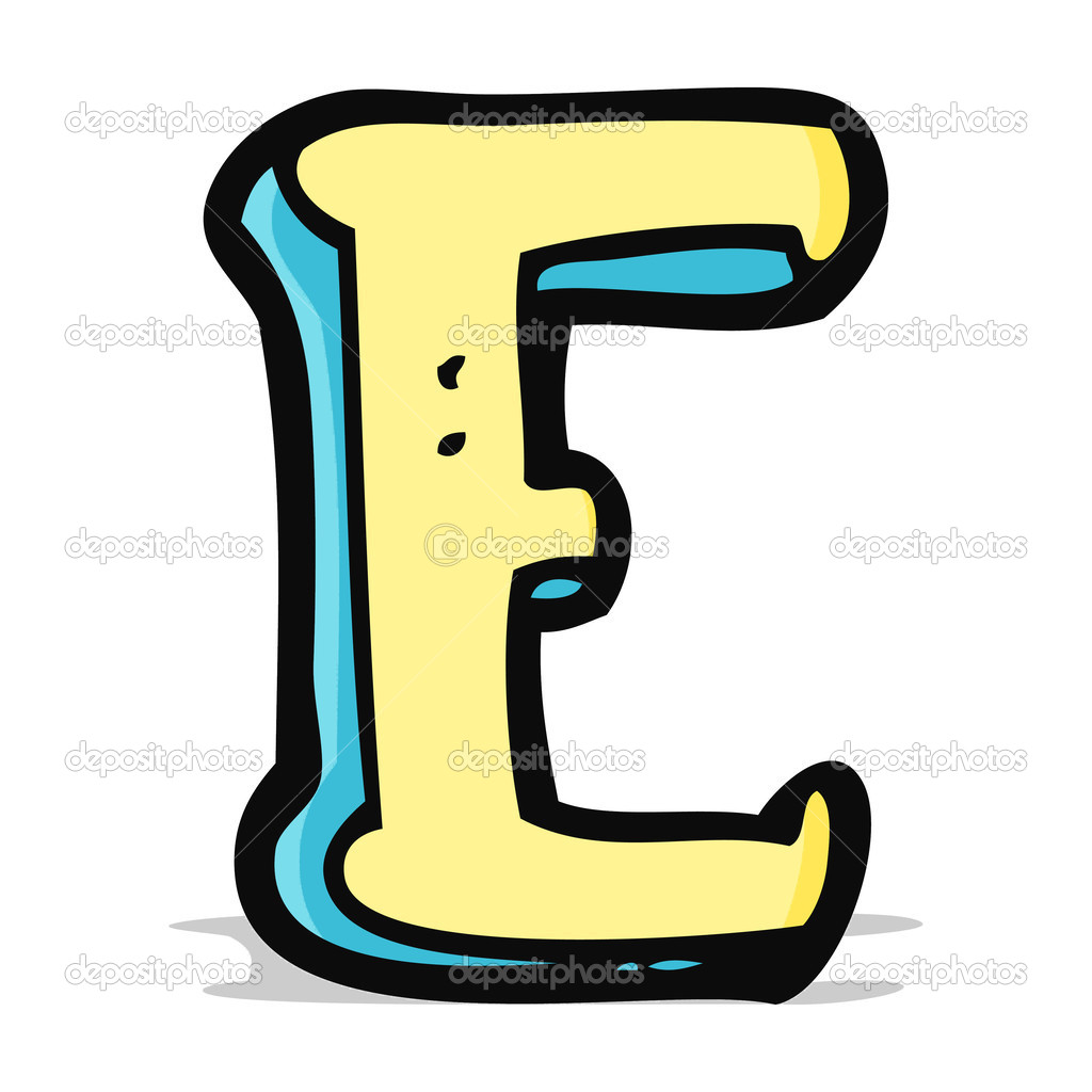 Cartoon letter E Stock Vector Image by ©lineartestpilot #49980067