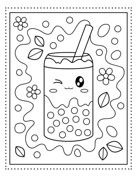 4,445,462 Bubble tea coloring pages Vector Images | Depositphotos