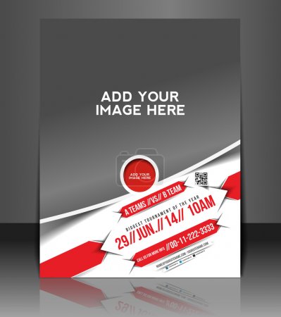 Illustration for Vector business brochure, flyer, magazine cover & poster template - Royalty Free Image