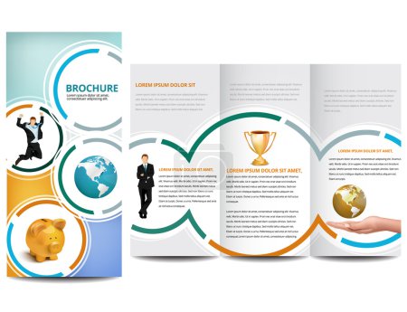 Illustration for Circle Brochure design - Royalty Free Image