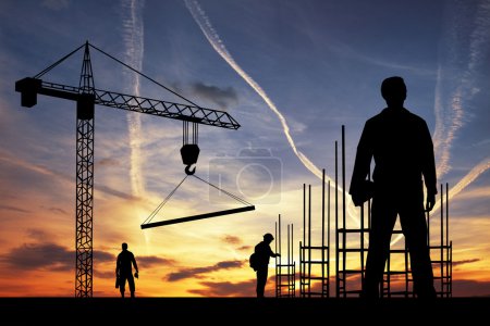 Foto de Hombre trabajador silueta - Imagen libre de derechos