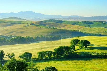 Foto de Toscana verdes colinas en Italia - Imagen libre de derechos