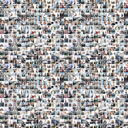 Foto de Un gran collage de negocios con muchas personas - Imagen libre de derechos