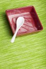 Leftover ice cream in a bowl — Stock Photo