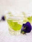 Glass of peppermint tea — Stock Photo