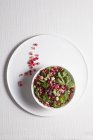 Pomegranate salad with herbs and hazelnuts — Stock Photo