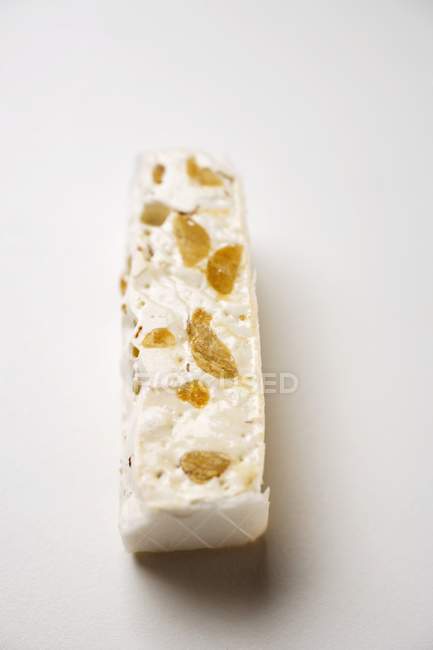 Nougat on white background — Stock Photo