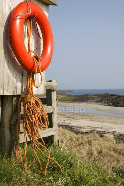 Conservatore di vita in spiaggia — Foto stock