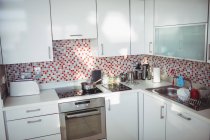 View of modern kitchen at home — Stock Photo