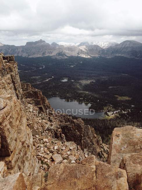 Vista elevata del lago Specchio — Foto stock