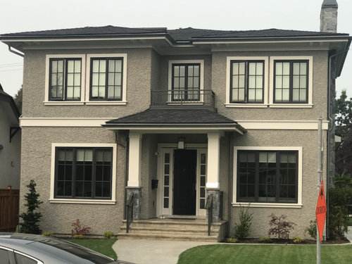 Black Windows and White Trim - too much contrast?