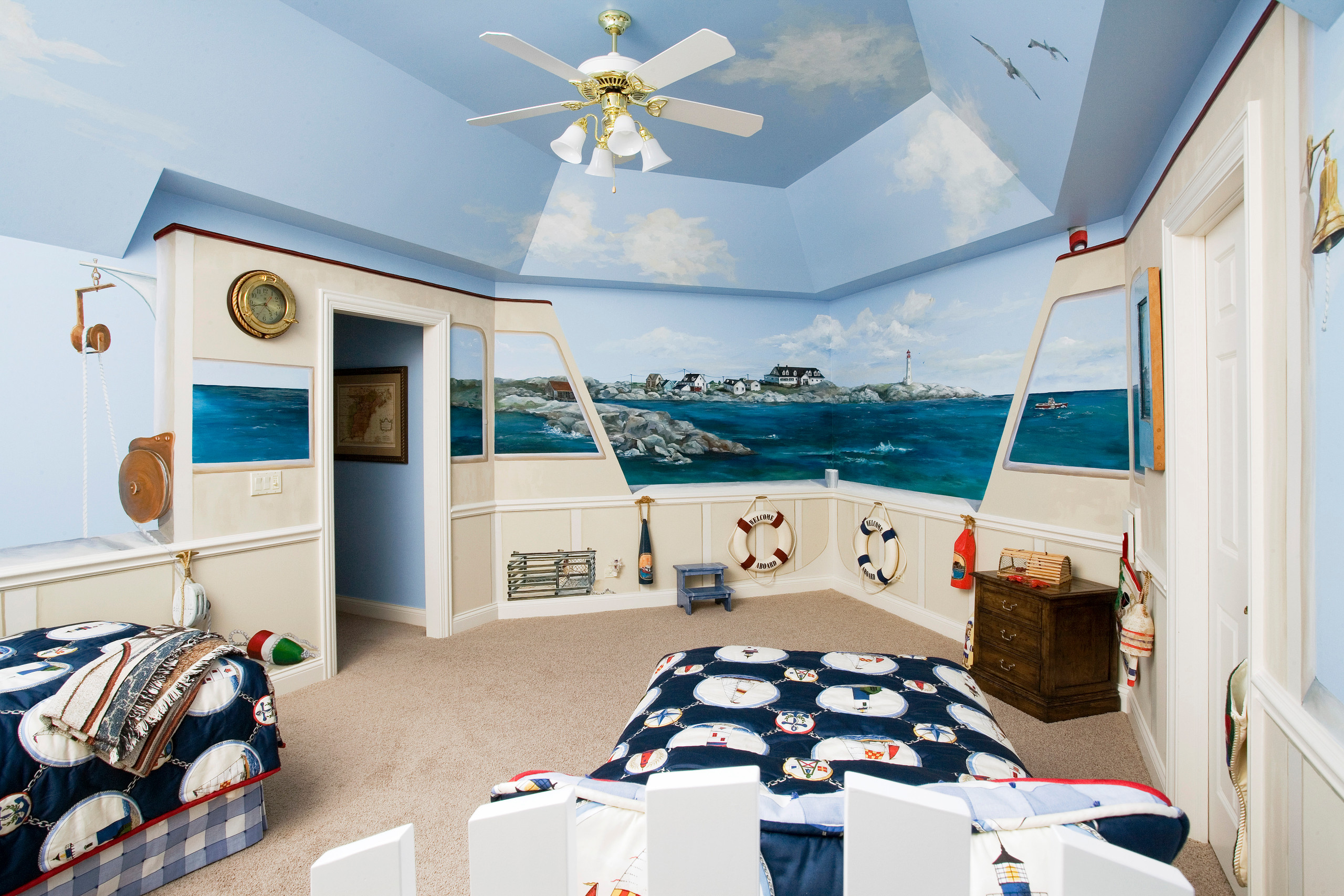 Nautical Themed Kids Bedroom