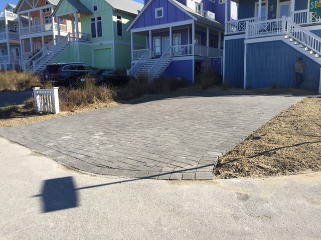 Permeable paver driveway installation - Coastal - Garden - Other - by ...