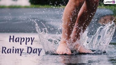 Happy Rainy Day 2019 Images, Wishes and Status: Monsoon WhatsApp Stickers, GIFs, Rain Pics and Wallpapers to Share and Send Lovely Greetings of the Season