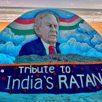 Ratan Tata Dies: Sudarsan Pattnaik Creates Sand Art To Pay Tribute to Veteran Industrialist in Odisha (See Pic)