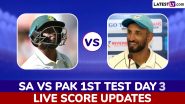 SA 27/3 in 9 Overs (Target 148 ) | South Africa vs Pakistan 1st Test 2024 Day 3 Highlights: Pakistan Sniff Victory As Aiden Markram Holds Fort For South Africa