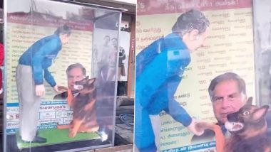 Ratan Tata Cake Tribute Video: Tamil Nadu's Aishwaryaa's Bakery Makes 7-Foot-Tall Cake of Late Industrialist, His Dog for Christmas and New Year Celebrations, Clip Goes Viral