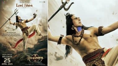 ‘Kannappa’ FIRST LOOK: Poster of Akshay Kumar as Lord Shiva in Actor’s Telugu Debut Unveiled; Mythological Film Set to Release on April 25