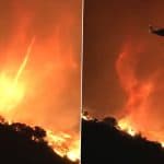 ‘Firenado’: Eerie Fire Whirl Spotted Spinning Amid Palisades Fire in Los Angeles, Terrifying Video Goes Viral