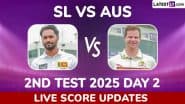 AUS 8/0 in 1 Over (Trail By 249 Runs) | Sri Lanka vs Australia Live Score Updates of 2nd Test 2025 Day 2: Usman Khawaja and Travis Head Responding Quickly to Low Total 