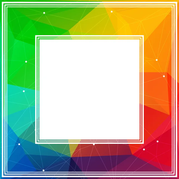 bright rainbow border — Stock Vector © tokhiti #108763552