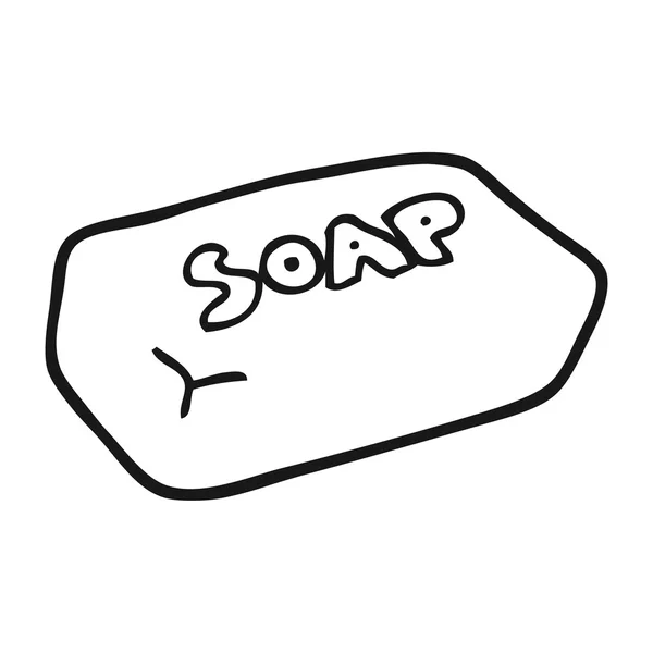 Black and white cartoon soap — Stock Vector © lineartestpilot #101499922