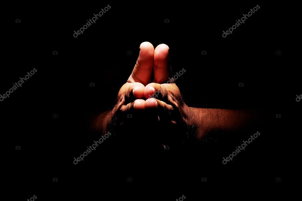 Praying Hands in black background Stock Photo by ©camaralenta 76730967