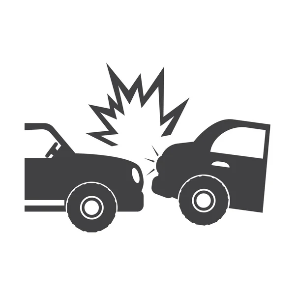 Car Accident Icon Simple Illustration Auto Vehicle Vector Icons Web ...