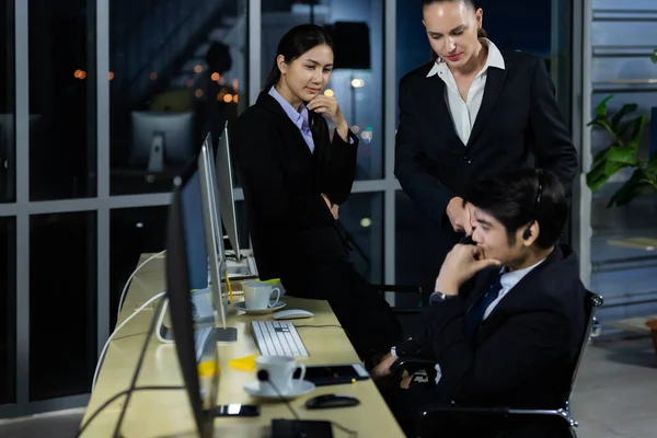 Man in Stress Situation when he missed for business project and team blame him, Businessman Unsuccess for business Project.