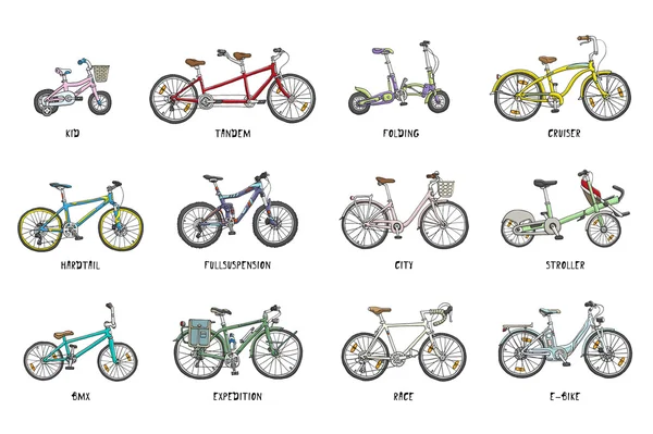 Set Bicycle Silhouettes White Background Stock Vector Image by ©WINS86 ...