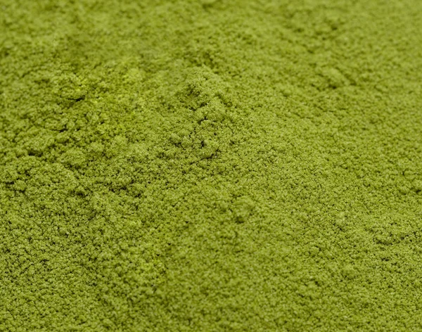 border of powdered green tea top view, Background surface of gre