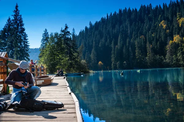 Lacul Rosu (Red Lake) is a natural dam lake formed following the collapse of a slope due to the earthquake of 23 January 1838, at the foot of Mount Hasmasul Mare, near the Bicaz gorge, at a distance of 26 km from Gheorgheni, in Harghita county. Roman