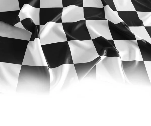 Checkered black and white racing flag