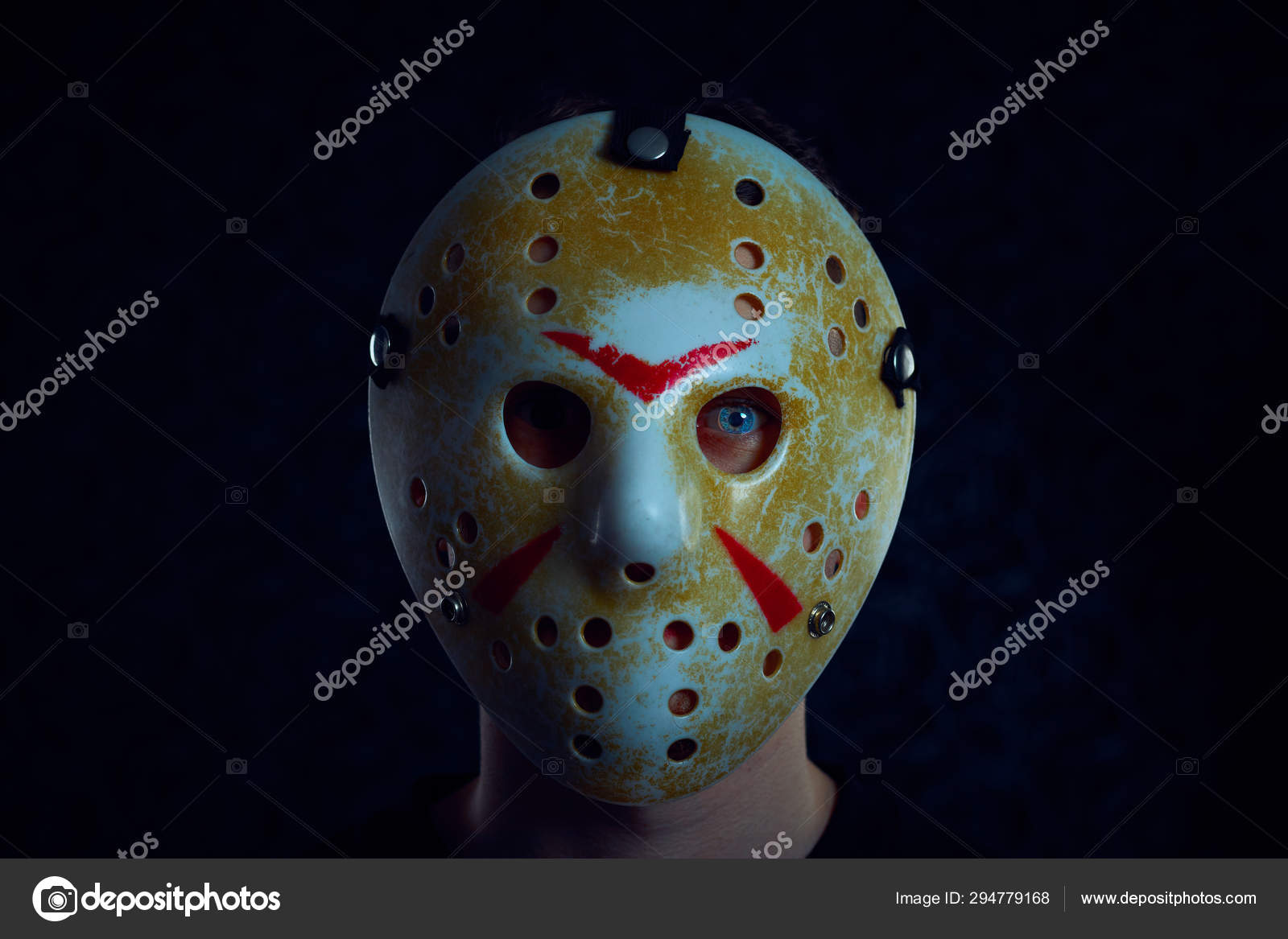 Friday 13th hockey mask of Jason Voorhees. Halloween concept. day of ...