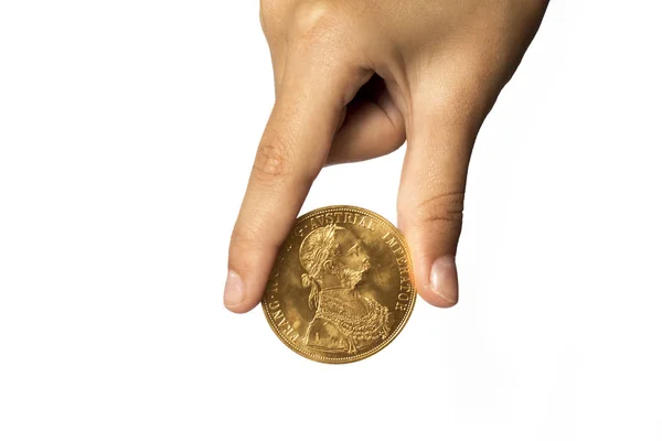 Hands holding gold coins Stock Photos, Royalty Free Hands holding gold ...