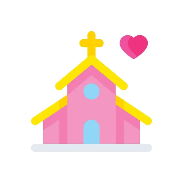 Valentines Related Love Romance Church Heart Vector Solid Design Stock ...