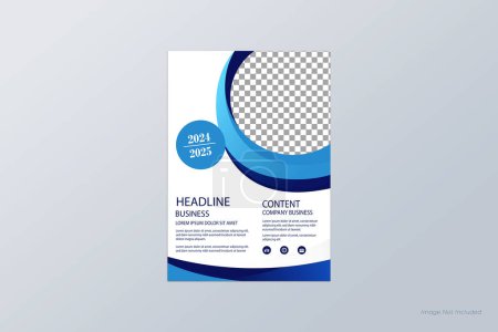 Illustration for Business conference flyer template or online live webinar and corporate Business flyer leaflet. - Royalty Free Image