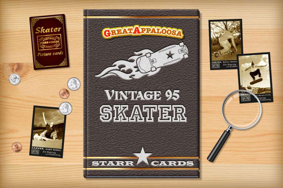 Make your own vintage skater card with Starr Cards.